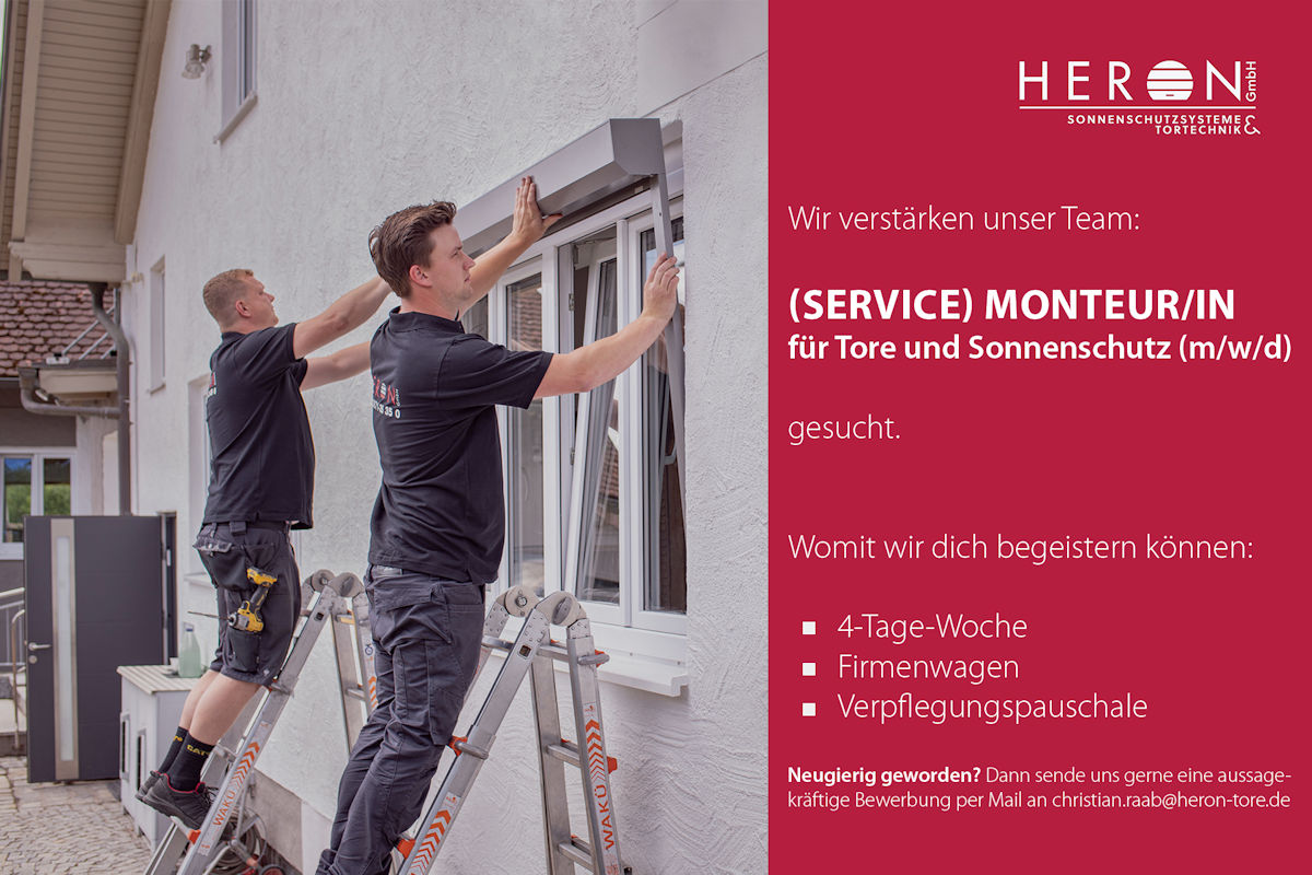 (SERVICE) MONTEUR/IN (w/m/d) 